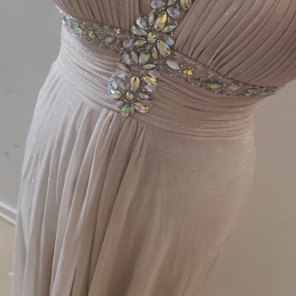 Cachet Jeweled Strapless Prom Dress - Picture 5 of 10